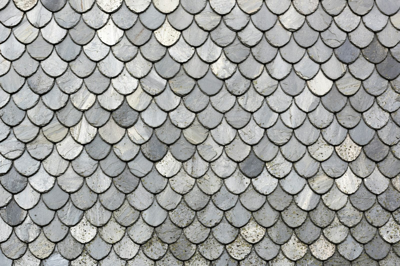 Traditional slate roof in Norway